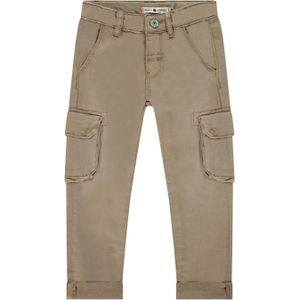 Stains&Stories regular fit cargobroek beige