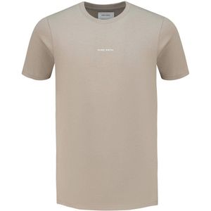 Pure Path T-shirt met backprint 000053 - taupe