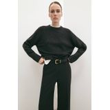 Mango gebreide trui antraciet