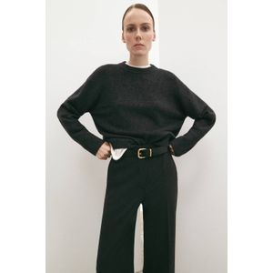 Mango gebreide trui antraciet