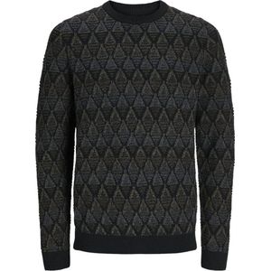 JACK & JONES PREMIUM gebreide trui JPRBLUEDDIE zwart