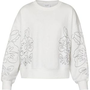 SisterS Point gebloemde sweater wit