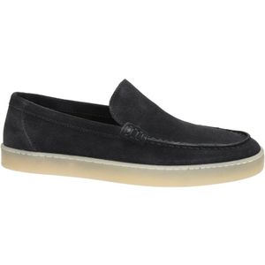 Nelson suède loafers donkerblauw