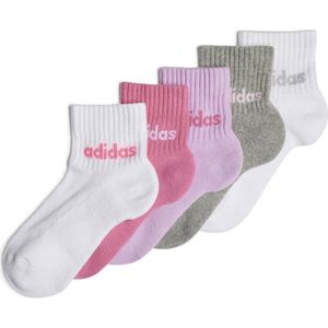 adidas Performance sokken - set van 5 wit/grijs/roze