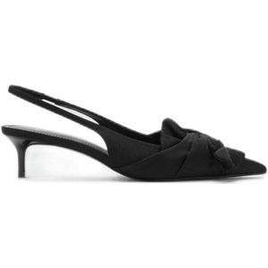 Mango slingback pumps zwart