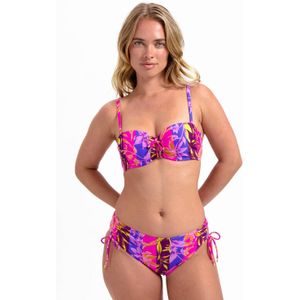 Cyell high waist bikinibroekje roze/blauw/paars
