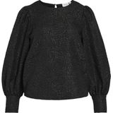 VILA - Top - Zwart - Lange Mouwen - Polyester