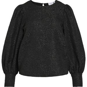 VILA - Top - Zwart - Lange Mouwen - Polyester