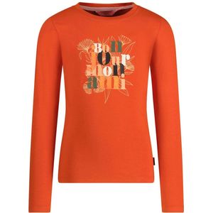 TYGO & vito longsleeve Linde met printopdruk donker oranje