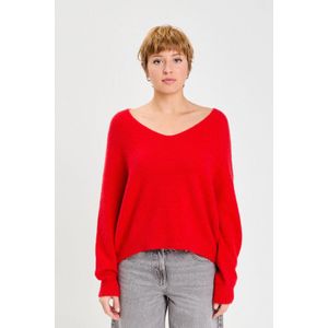 Cache Cache gebreide trui met wol rood
