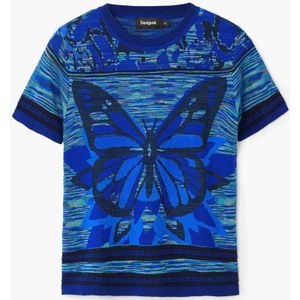 Desigual T-shirt met all over print blauw