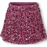 ONLY MINI - Korte Rok - Gebreide Rok - Met Verstelbare Taille - Pailletten Detail