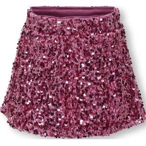 ONLY MINI - Korte Rok - Gebreide Rok - Met Verstelbare Taille - Pailletten Detail