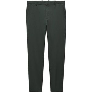 Mango Man regular fit pantalon donkergroen