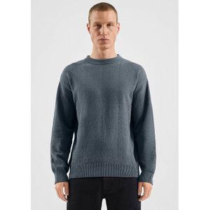 Gebreide Trui - Regular Fit - Lange Mouwen - Ronde Hals - Structuur