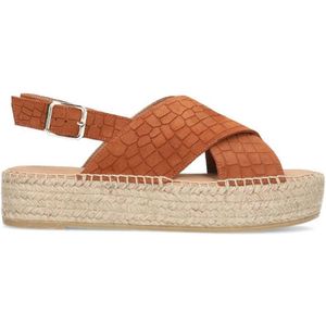 Sacha suède espadrilles cognac