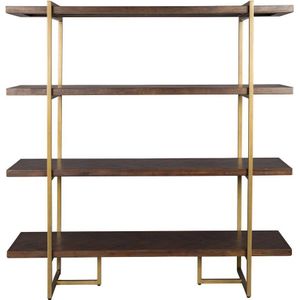 Dutchbone - Class - Wandkast - Donkerbruin - Acaciahout - Stalen Frame