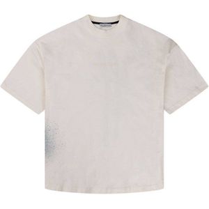 Off The Pitch oversized T-shirt Graffity met backprint off white