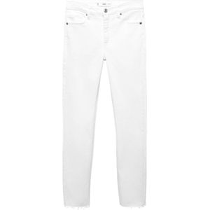 Mango cropped skinny jeans wit