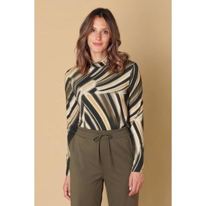 IVY BEAU - Sisley - Top - Olive/Multi colour