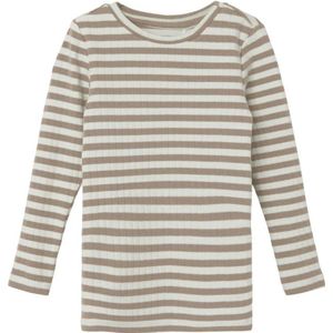 NAME IT MINI gestreepte longsleeve NMFSURAJA ecru/taupe