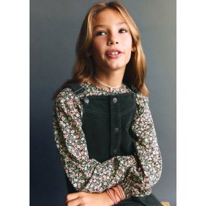 Mango Kids gebloemde blousetop groen