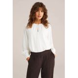 WE Fashion - Blouse - Dames - Regular Fit - Lange Mouwen - Gouden Knopen