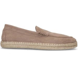 Manfield suède espadrilles taupe