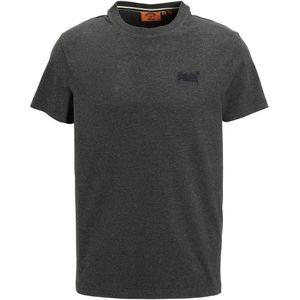 Superdry gemêleerd regular fit T-shirt grijsgroen