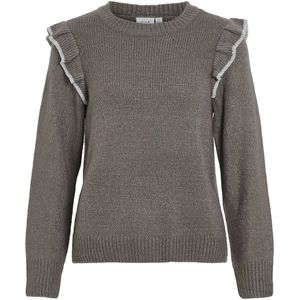 VILA gebreide trui grijs