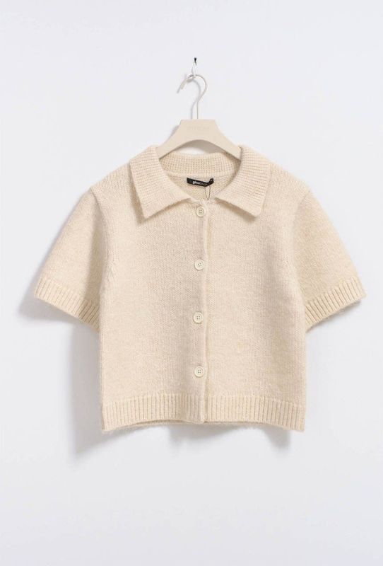 Gina Tricot - Gebreide Cardigan - Dames - 1/2-mouwen