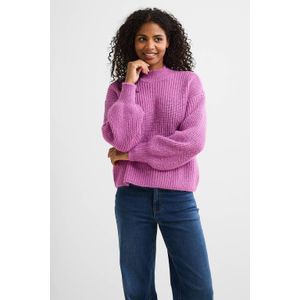 AWARE trui met wol paars gebreid