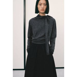 Mango gebreide trui grijs