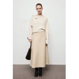 MANGO Trui 'Twister'  lichtbeige