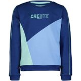 4PRESIDENT sweater Faber donkerblauw/mint/lichtblauw