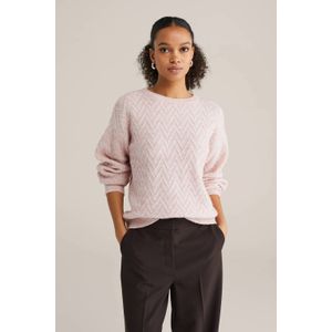 WE Fashion gebreide trui lichtroze