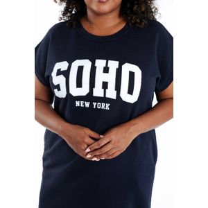 Paprika sweatjurk donkerblauw