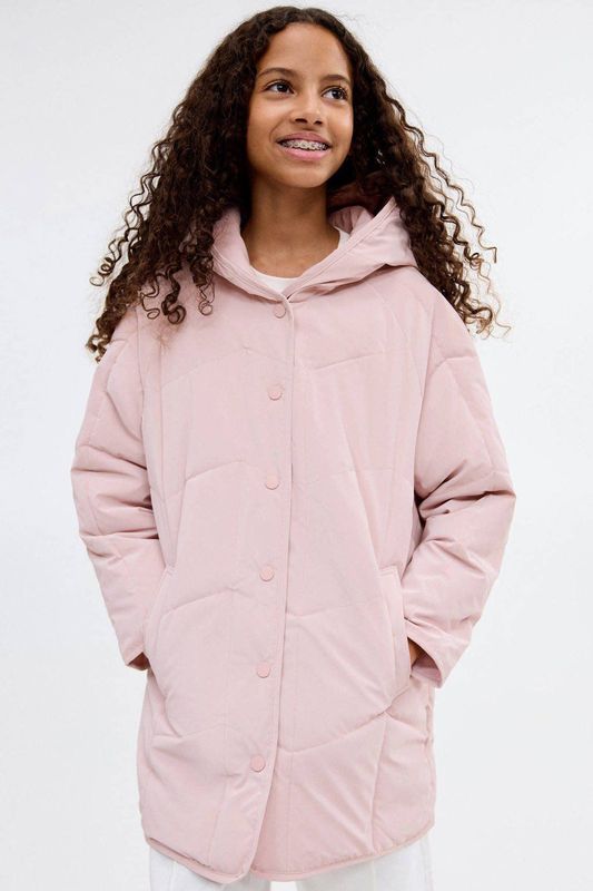 Mango Kids - Gewatteerde Jas - Lichtroze