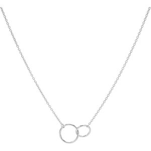 KARMA Jewelry sterling zilveren ketting Double Circle