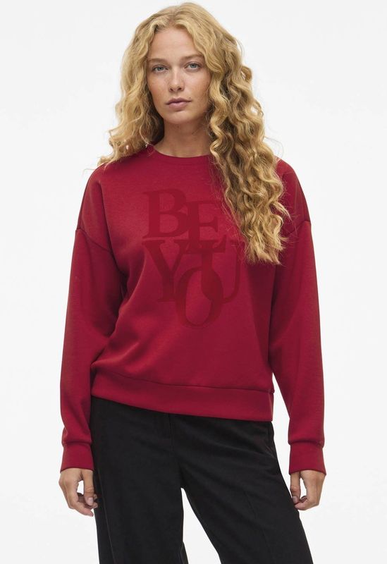 Vila - Vireflect Be You O-neck Top - Jester Red - Dames Sweater