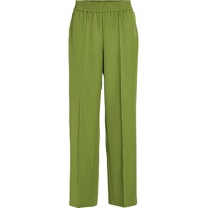 VILA high waist regular fit pantalon groen