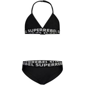 SuperRebel triangel bikini Isla zwart