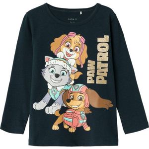 NAME IT MINI Paw Patrol longsleeve NMFNUBINA met printopdruk donkerblauw