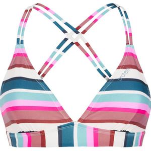Protest voorgevormde triangel bikinitop MIXSUPERI roze/blauw/wit