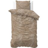Sleeptime - Dekbedovertrek - Amber Beige/bruin - 140x200x220 + 1 Kussensloop 60x70
