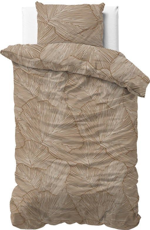 Sleeptime - Dekbedovertrek - Amber Beige/bruin - 140x200x220 + 1 Kussensloop 60x70