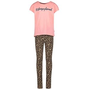 Vingino pyjama WIlAH met all over print roze/camel