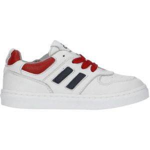 Pinocchio leren sneakers wit/rood