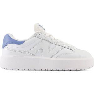 New Balance 302 leren sneakers wit/lichtblauw