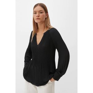 s.Oliver BLACK LABEL semi-transparante blousetop zwart